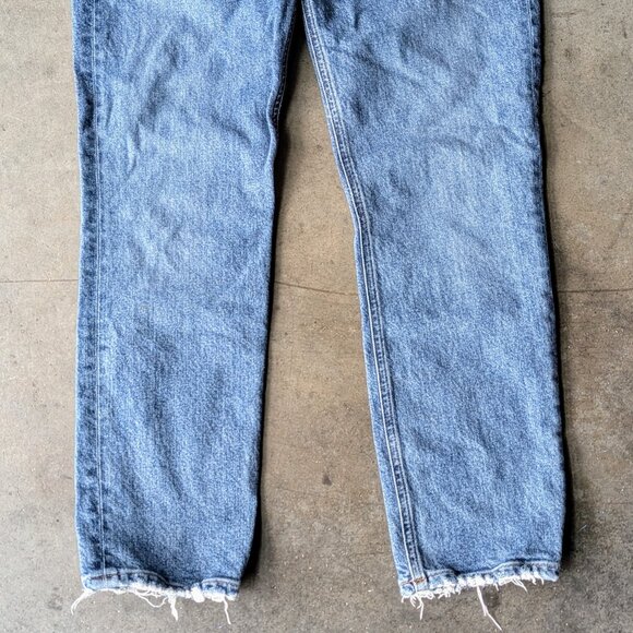 Agolde Willow Mid-Rise Slim Crop Jean Blue Denim size 29 - Picture 4 of 9